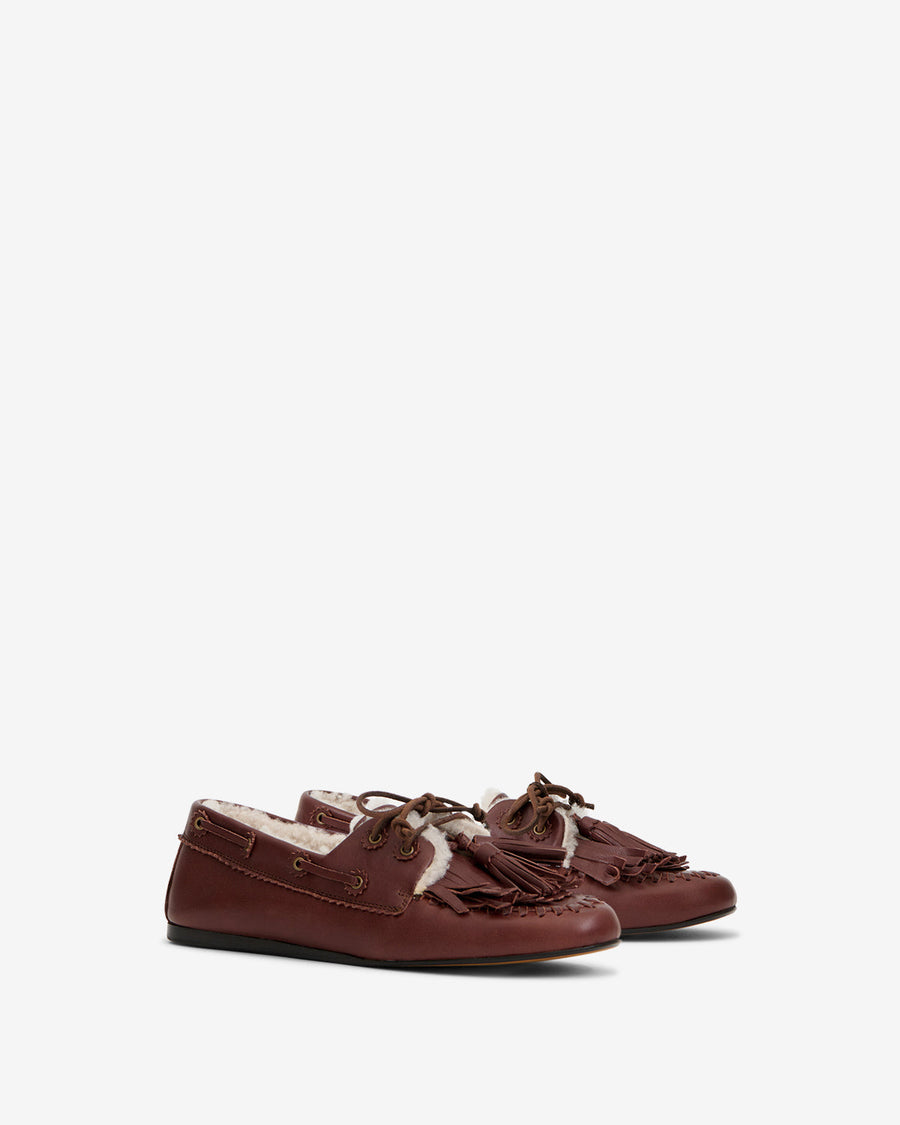 Mocassins Fersi — Marron foncé / Ecru, vue 2 ; référence MC0038FBD4A21SDWEC
