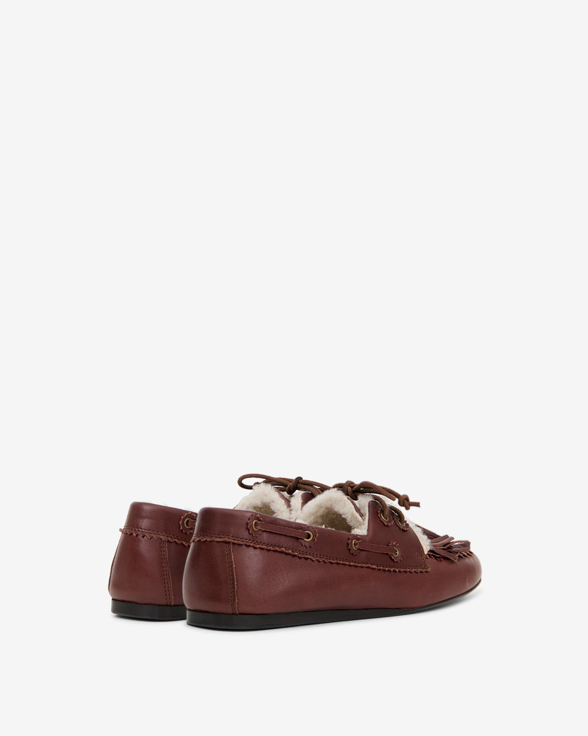 Mocassins Fersi — Marron foncé / Ecru, vue 3 ; référence MC0038FBD4A21SDWEC