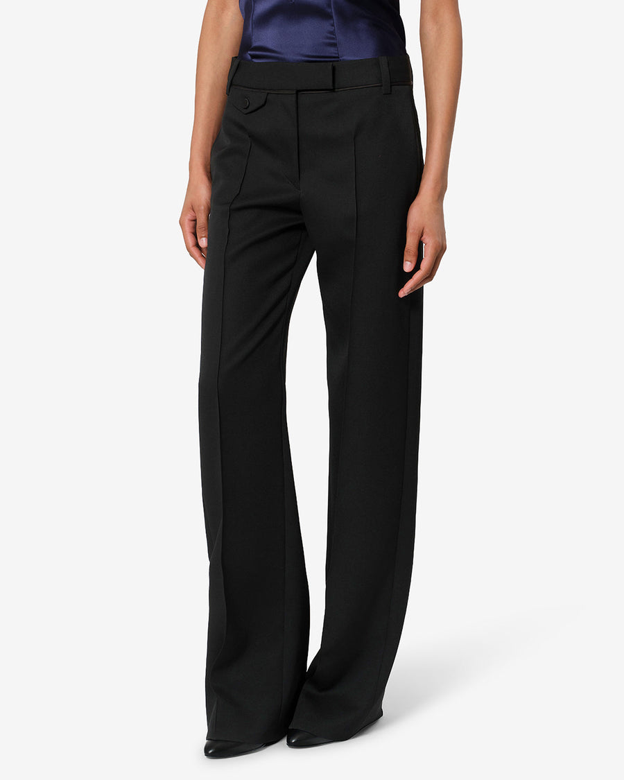 Pantalon Lusia en laine — Noir, vue 1 ; référence PA0814FAD4E02I01BK
