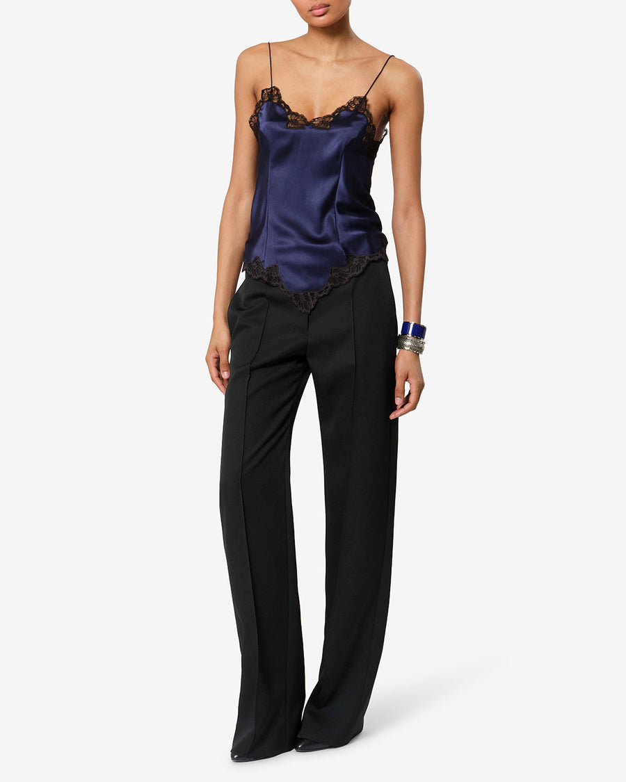 Pantalon Lusia en laine — Noir, vue 2 ; référence PA0814FAD4E02I01BK