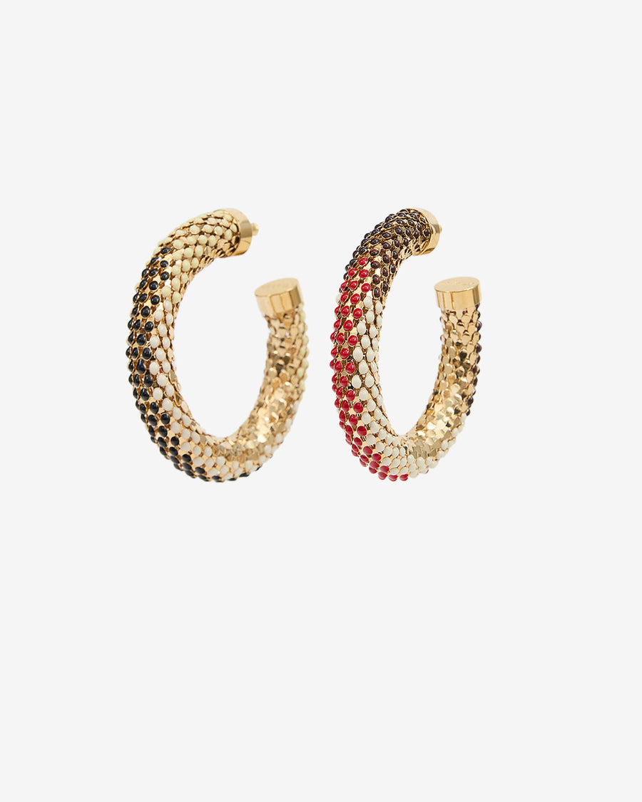Boucles d'oreille Doria — Rouge, vue 1 ; référence BL0326FAD4B12B70RD