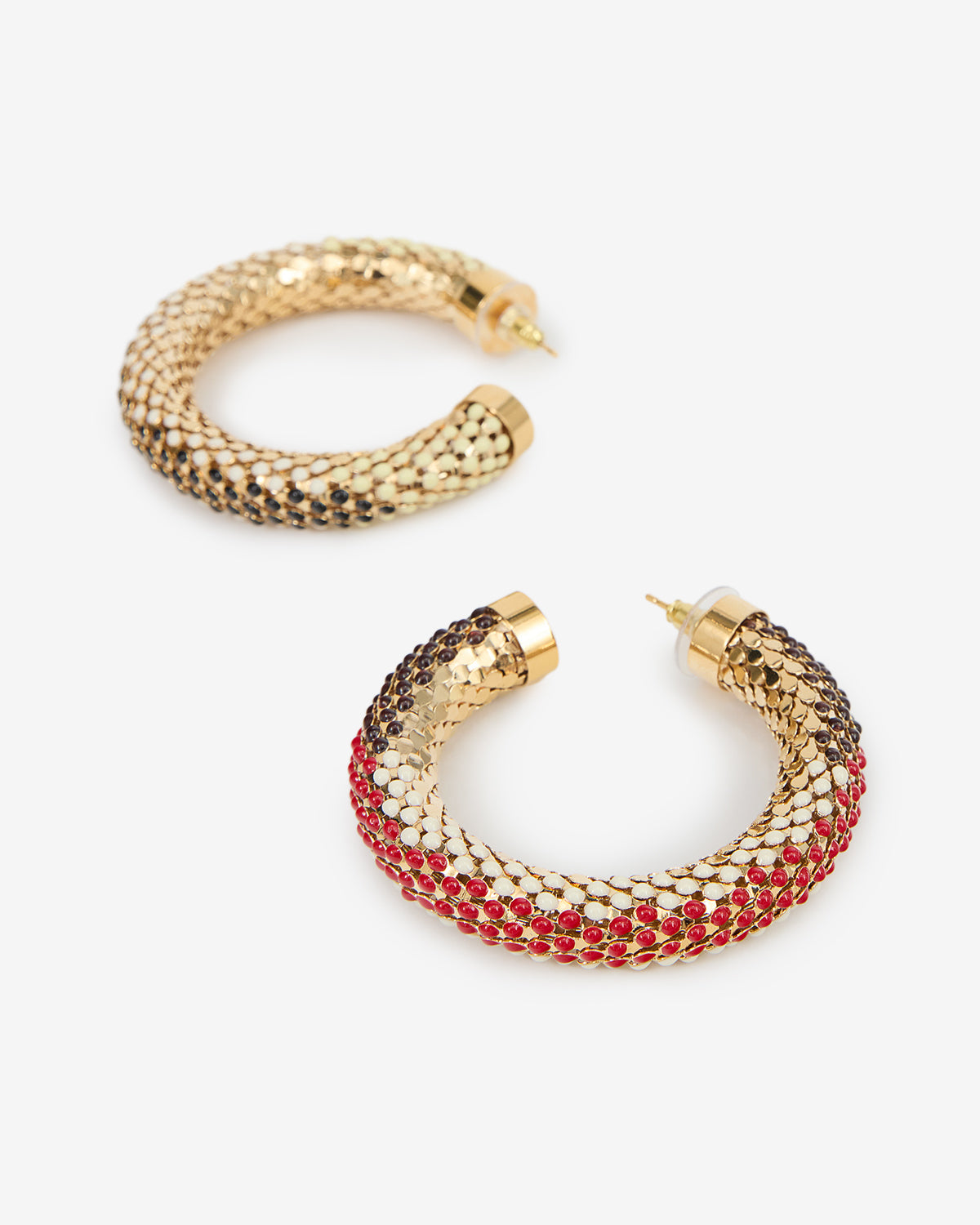Boucles d'oreille Doria — Rouge, vue 2 ; référence BL0326FAD4B12B70RD