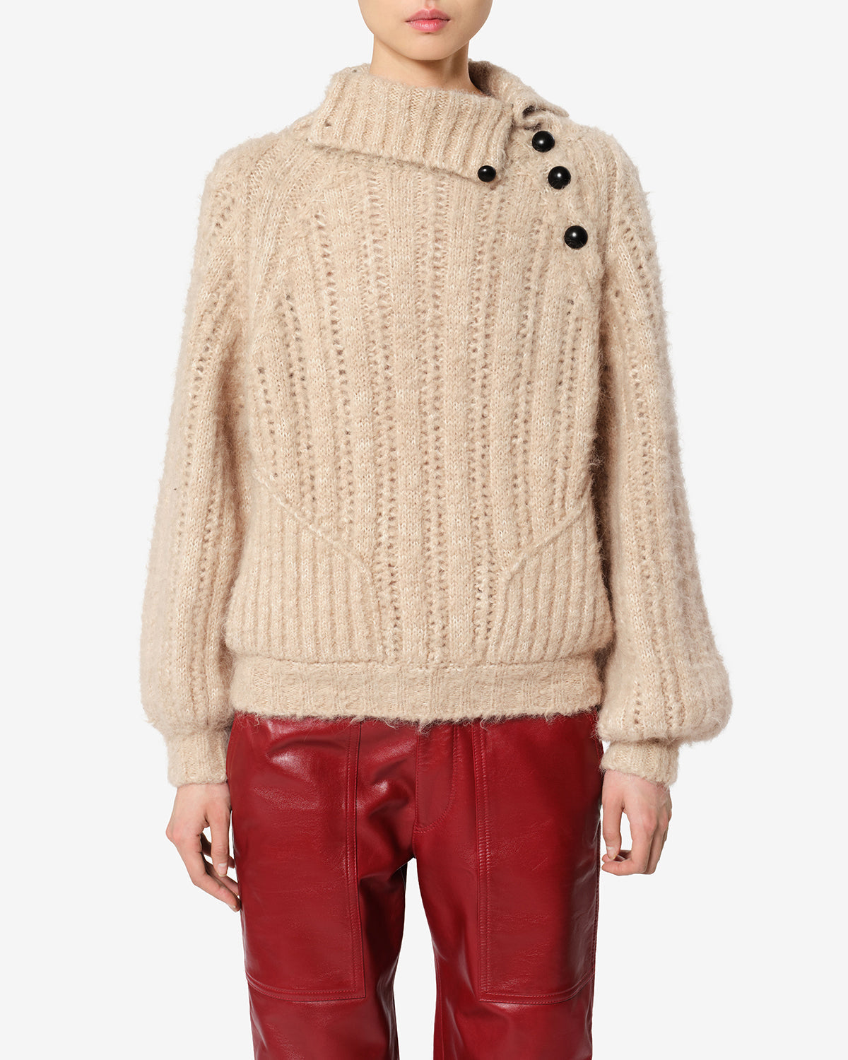 Pull Lily en alpaga — Beige, vue 1 ; référence PU0985FAD4L03I90BE