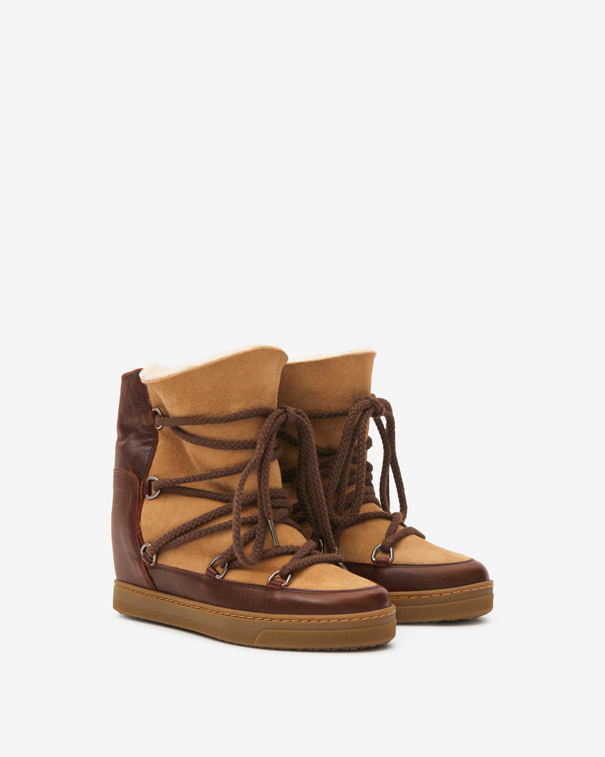 Bottines Nowles — Marron foncé / Ocre, vue 2 ; référence BO0039FAD4O02SDBOE