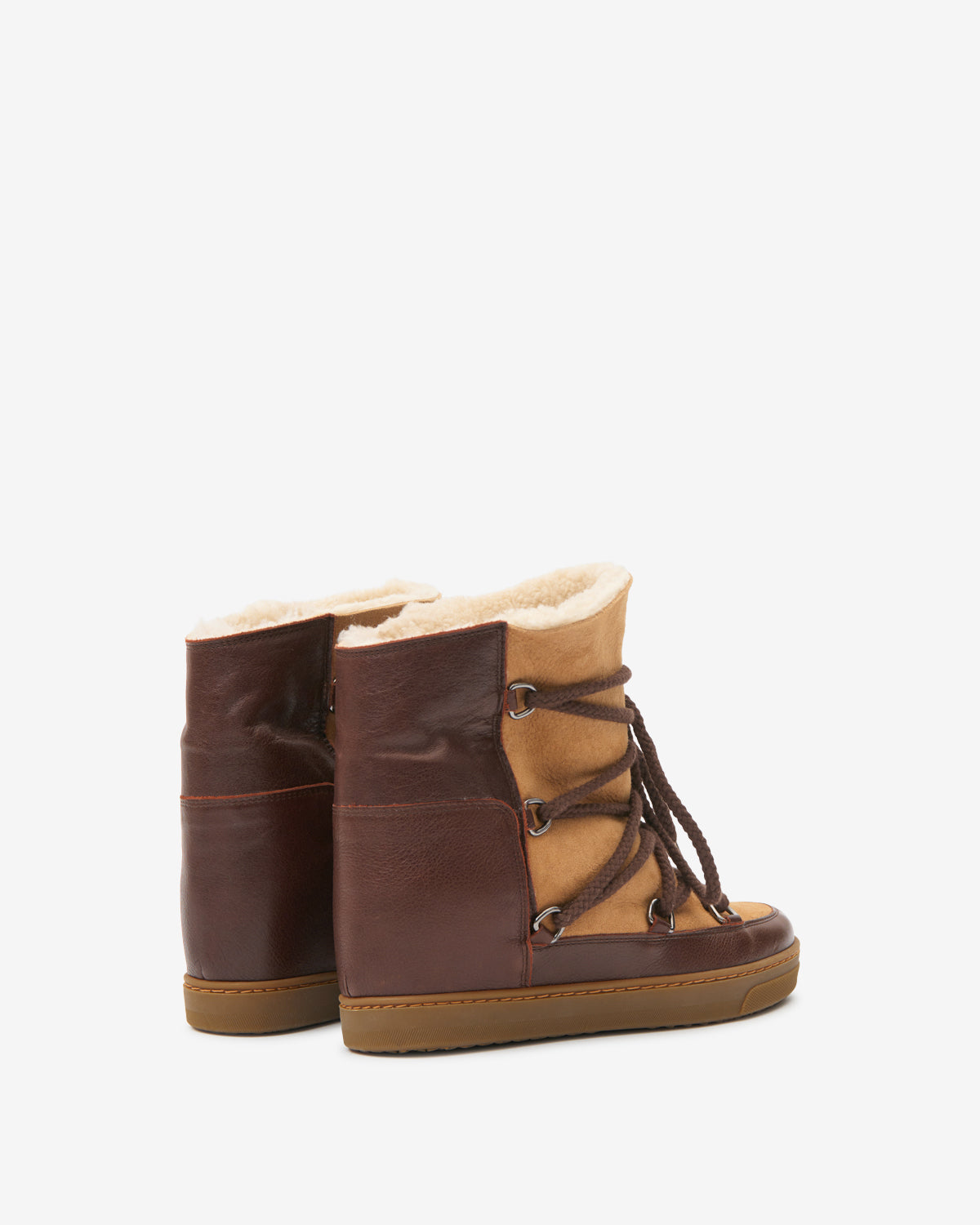Bottines Nowles — Marron foncé / Ocre, vue 3 ; référence BO0039FAD4O02SDBOE