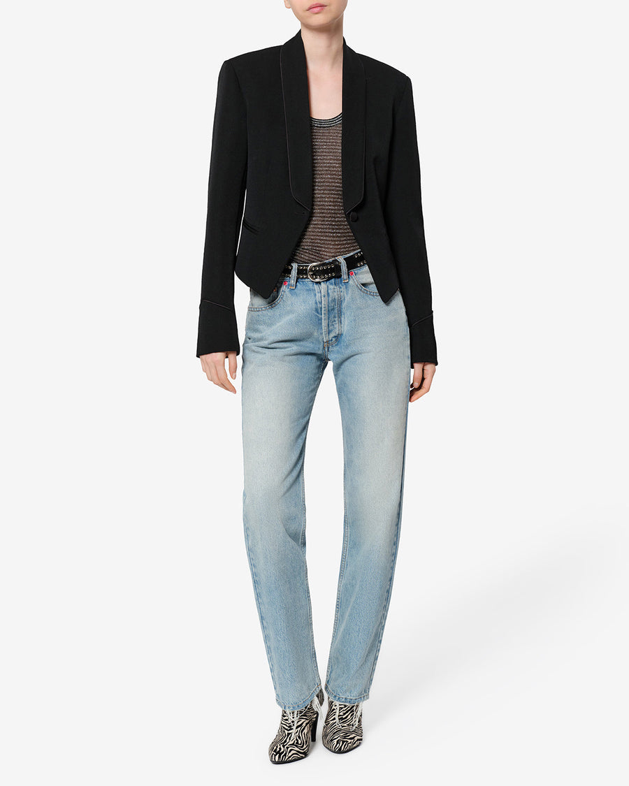 Veste Pialena en laine — Noir, vue 2 ; référence VE0797FAD4E02I01BK