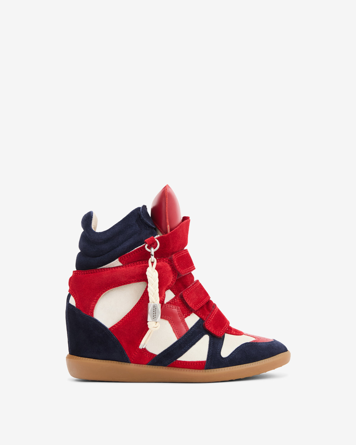 Baskets Bekett Ring — Rouge-marine, vue 1 ; référence BK0104FAD4E01SROMA
