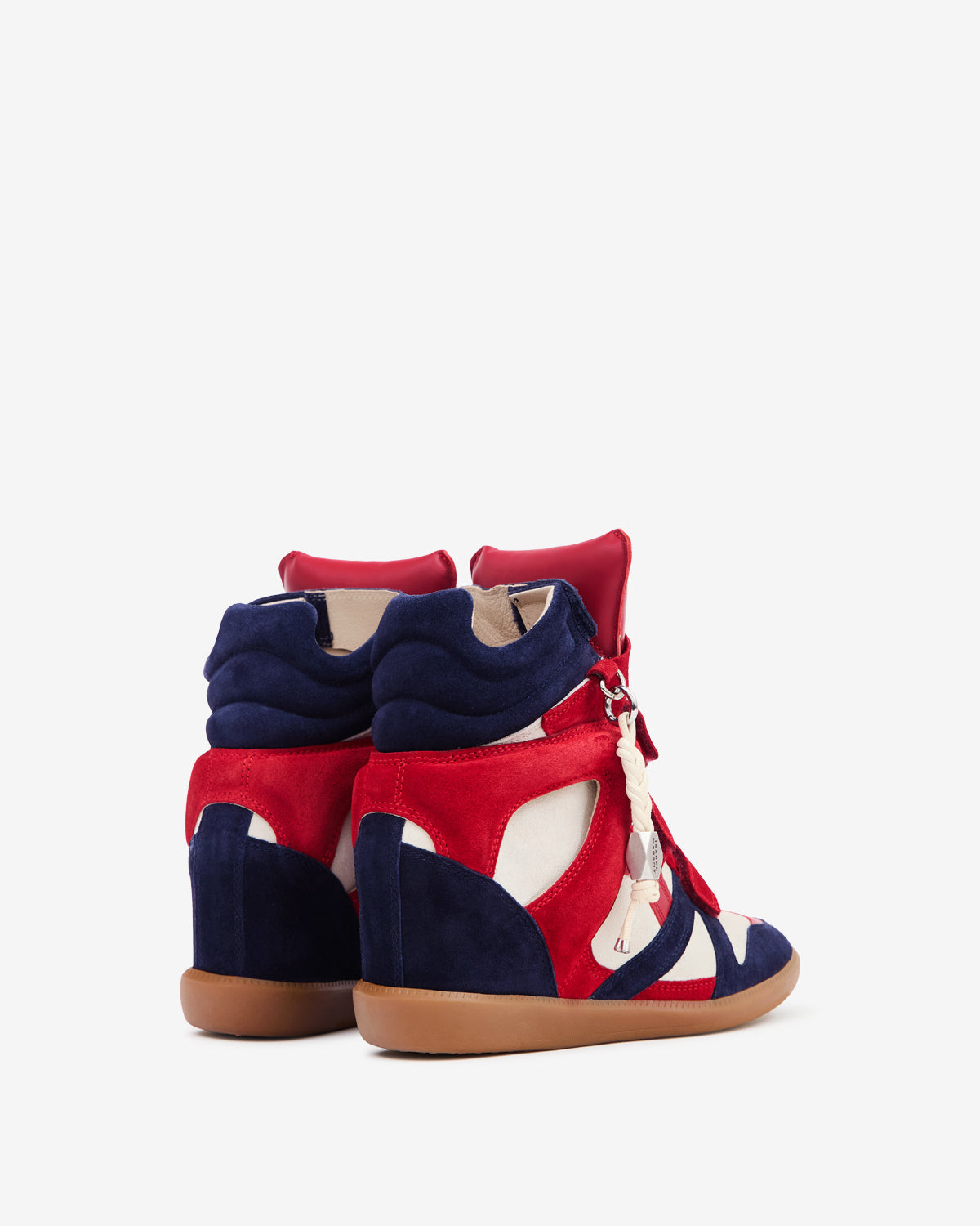 Baskets Bekett Ring — Rouge-marine, vue 3 ; référence BK0104FAD4E01SROMA