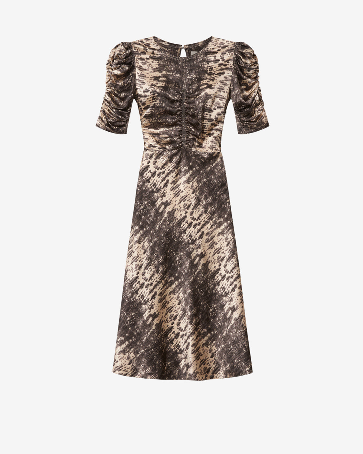 Robe Lemila en soie — Beige, vue 3 ; référence RO1249FAD4J12I90BE