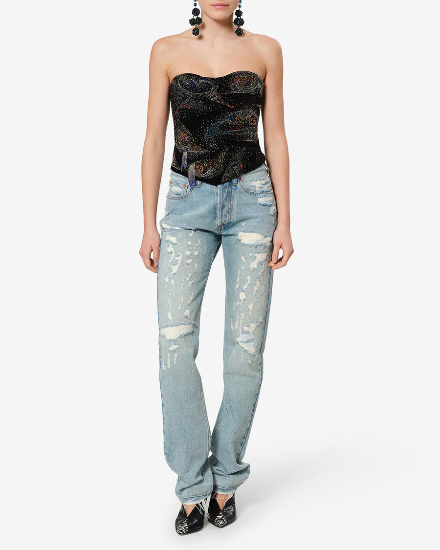 Top Jiska — Noir, vue 2 ; référence HT0978FAD4J09I01BK