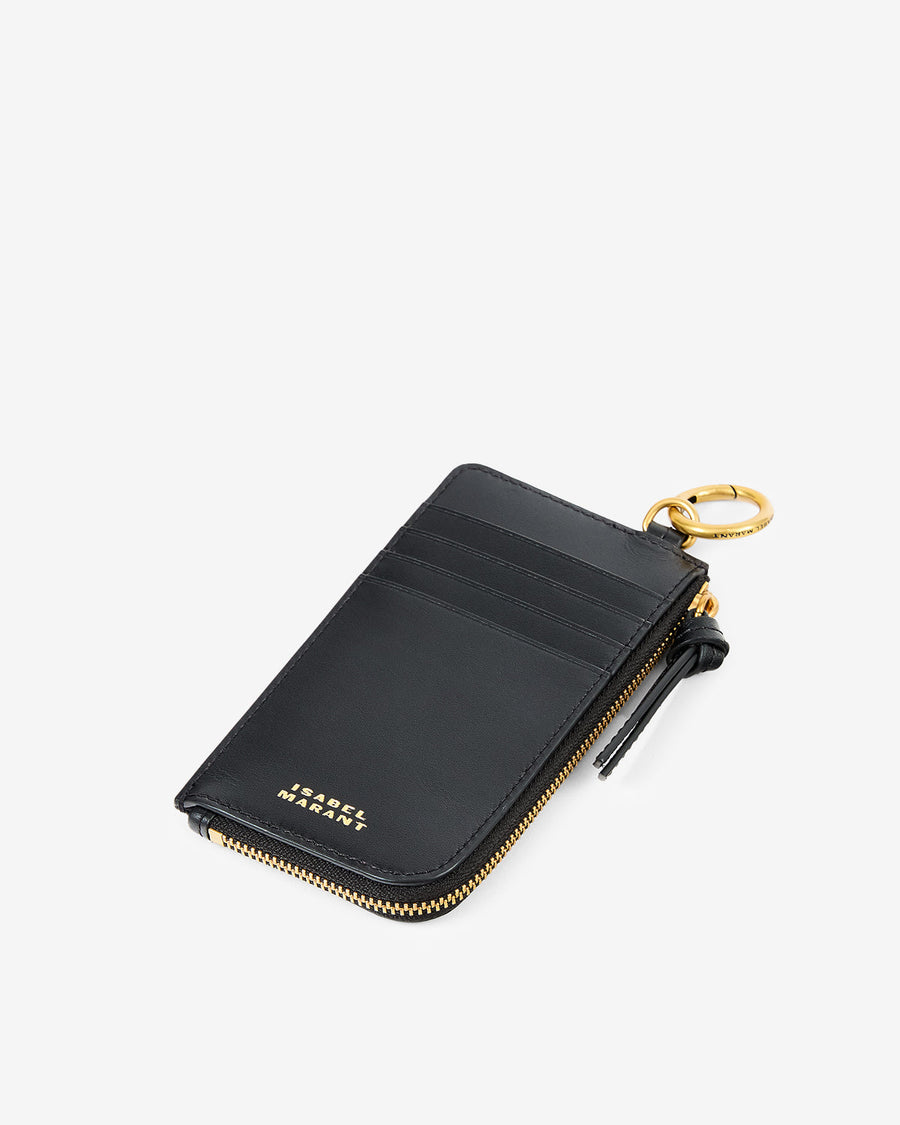 Porte-cartes Oskan en cuir — Noir, vue 1 ; référence MP0121FAB4C17M01BK