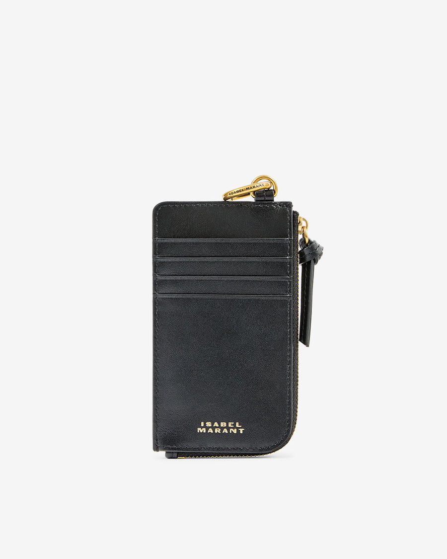 Porte-cartes Oskan en cuir — Noir, vue 2 ; référence MP0121FAB4C17M01BK