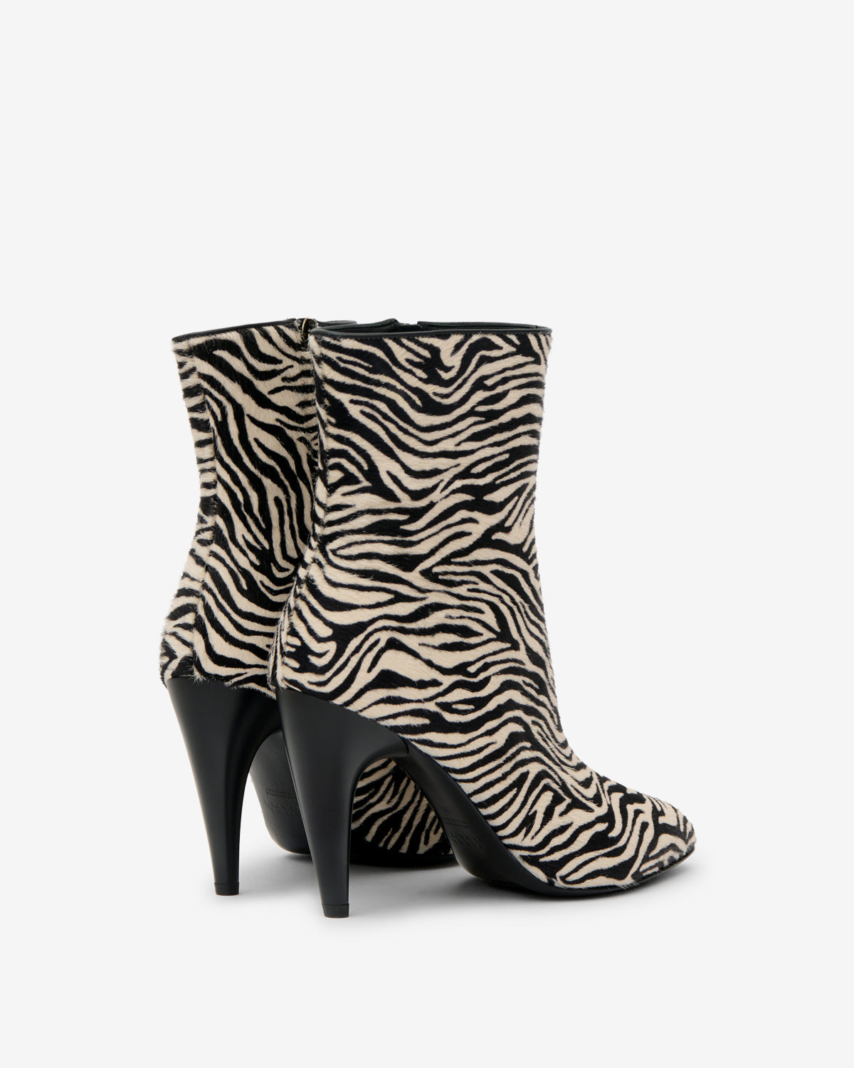 Bottines Jany Low — Zèbre, vue 3 ; référence BO0299FBD4A10S20ZA