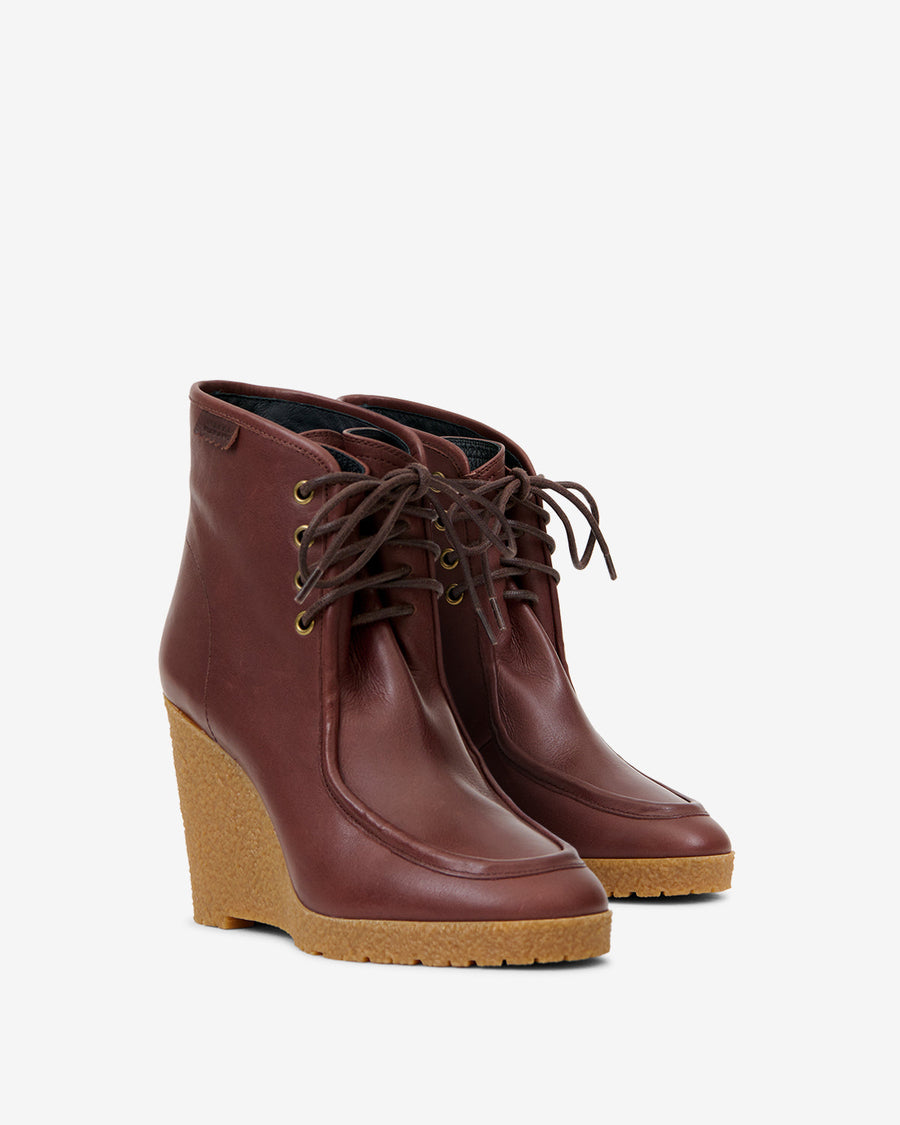 Bottines Cylia — Marron foncé, vue 2 ; référence BO0297FAD4A14S50DB