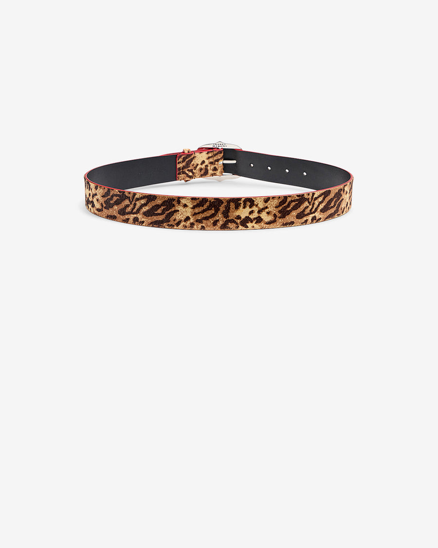 Ceinture Lapae en cuir — Leopard / Palladium, vue 2 ; référence CE473BFAD4A07ALEPA