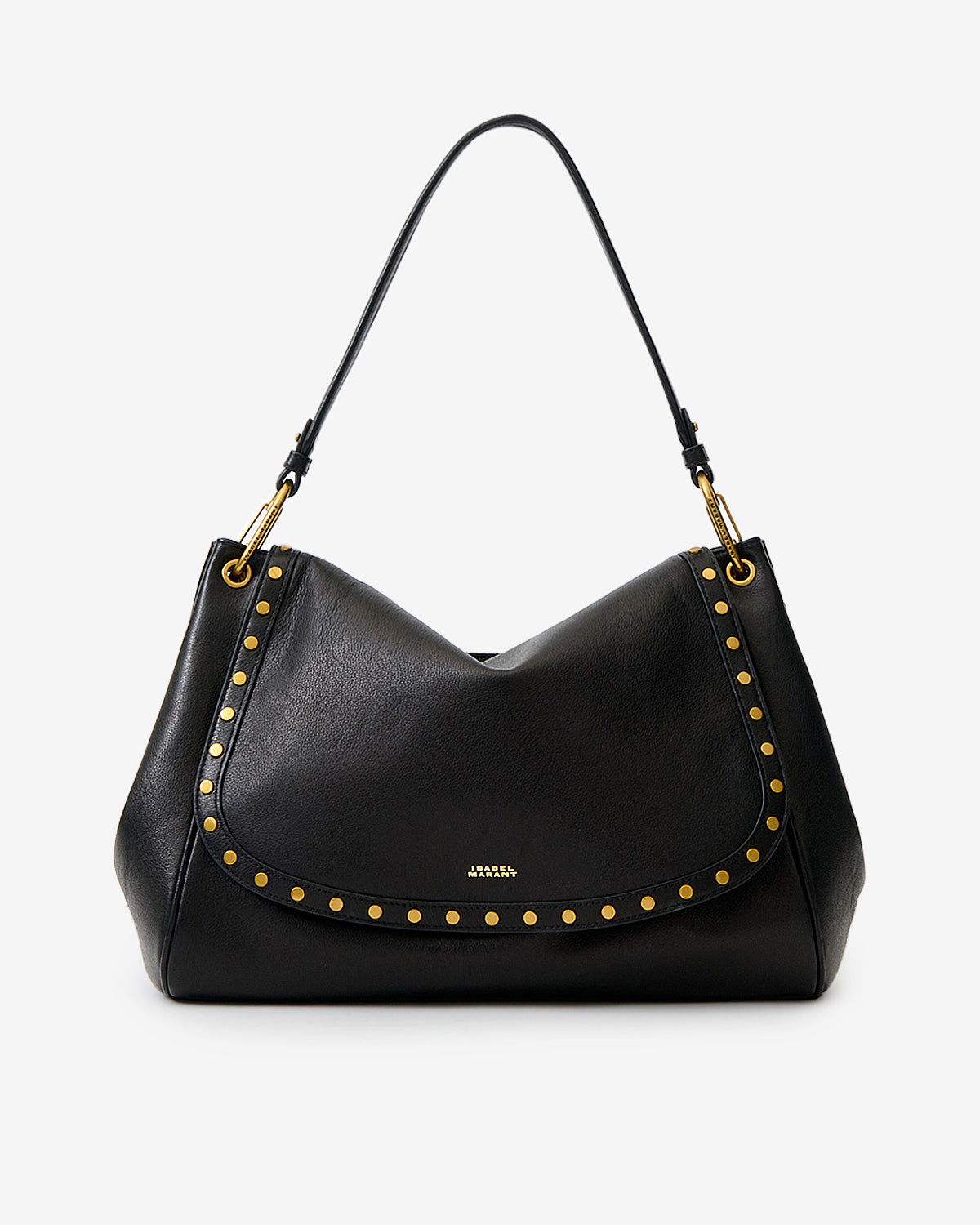 Sac Chany Xl en cuir velours — Noir, vue 2 ; référence PP0517FAD4C35M01BK