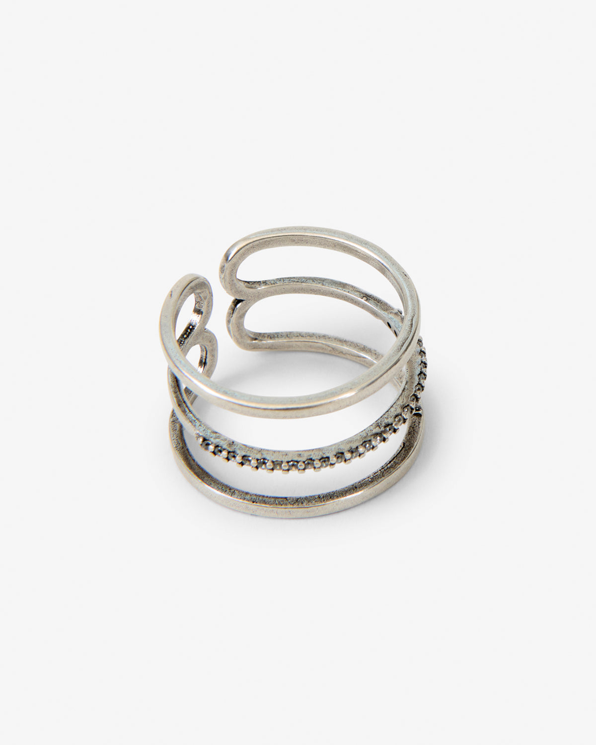 Bague Lauren — Argenté, vue 1 ; référence BG0026FAD4B16BTRSI