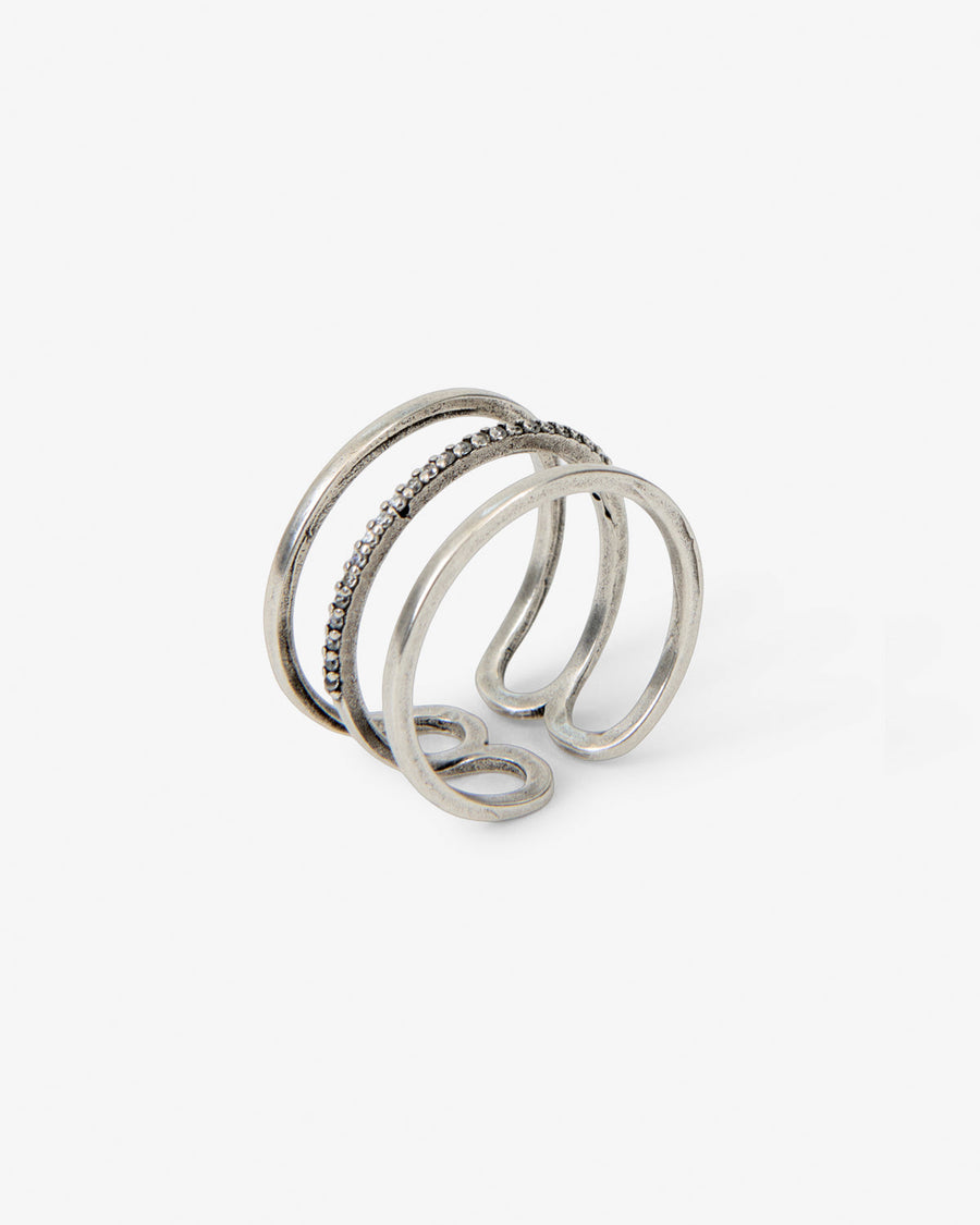 Bague Lauren — Argenté, vue 2 ; référence BG0026FAD4B16BTRSI