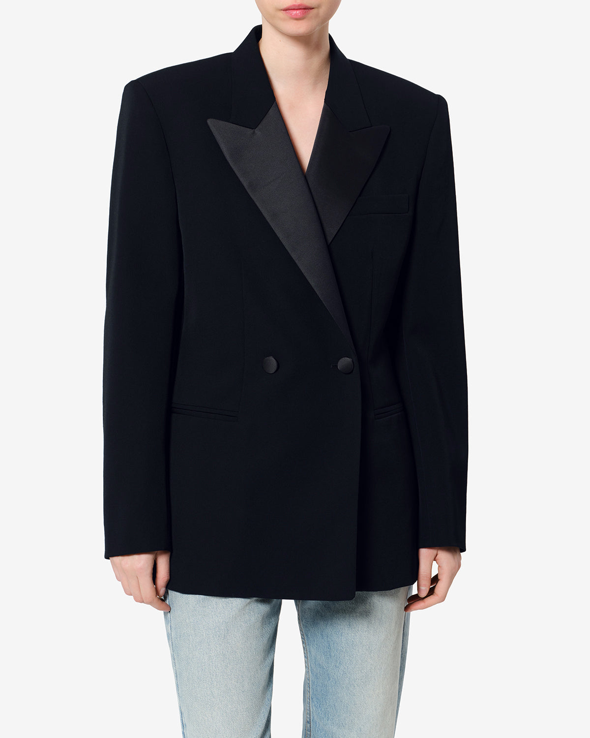 Veste Ranyae en laine — Noir, vue 1 ; référence VE0845FAD4F01I01BK