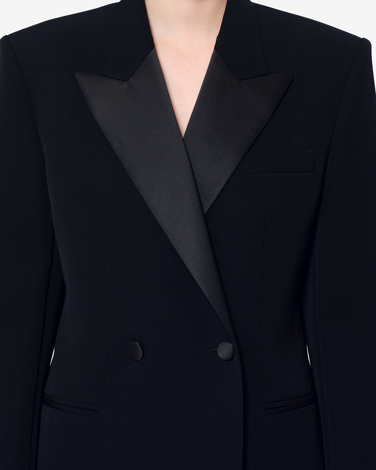 Veste Ranyae en laine — Noir, vue 3 ; référence VE0845FAD4F01I01BK