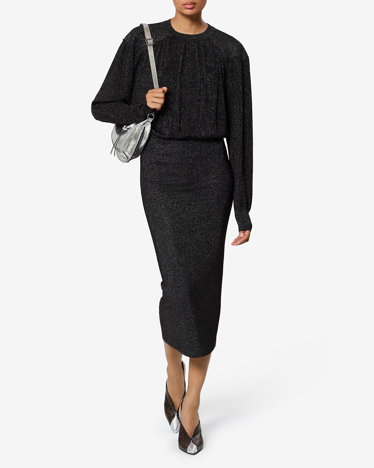 Robe Aliza — Noir, vue 2 ; référence RO1212FAD4L05I01BK
