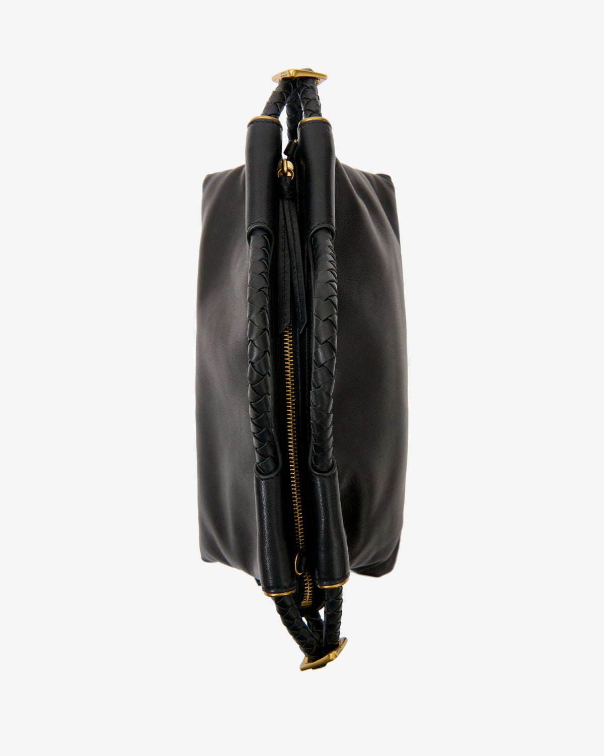 Sac Pipa M en cuir — Noir, vue 1 ; référence PM0124FAD4C01M01BK
