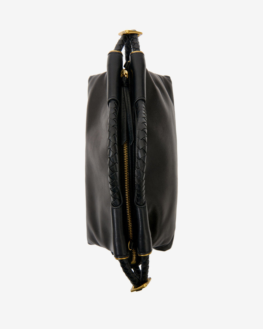 Sac Pipa M en cuir — Noir, vue 1 ; référence PM0124FAD4C01M01BK