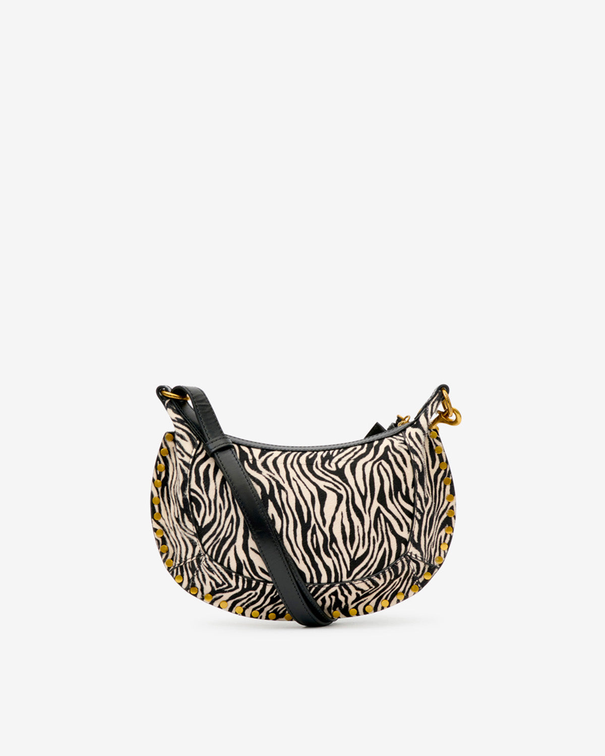 Sac Oskan Moon en cuir effet pony — Zèbre, vue 2 ; référence PP0003FAD4C20M20ZA