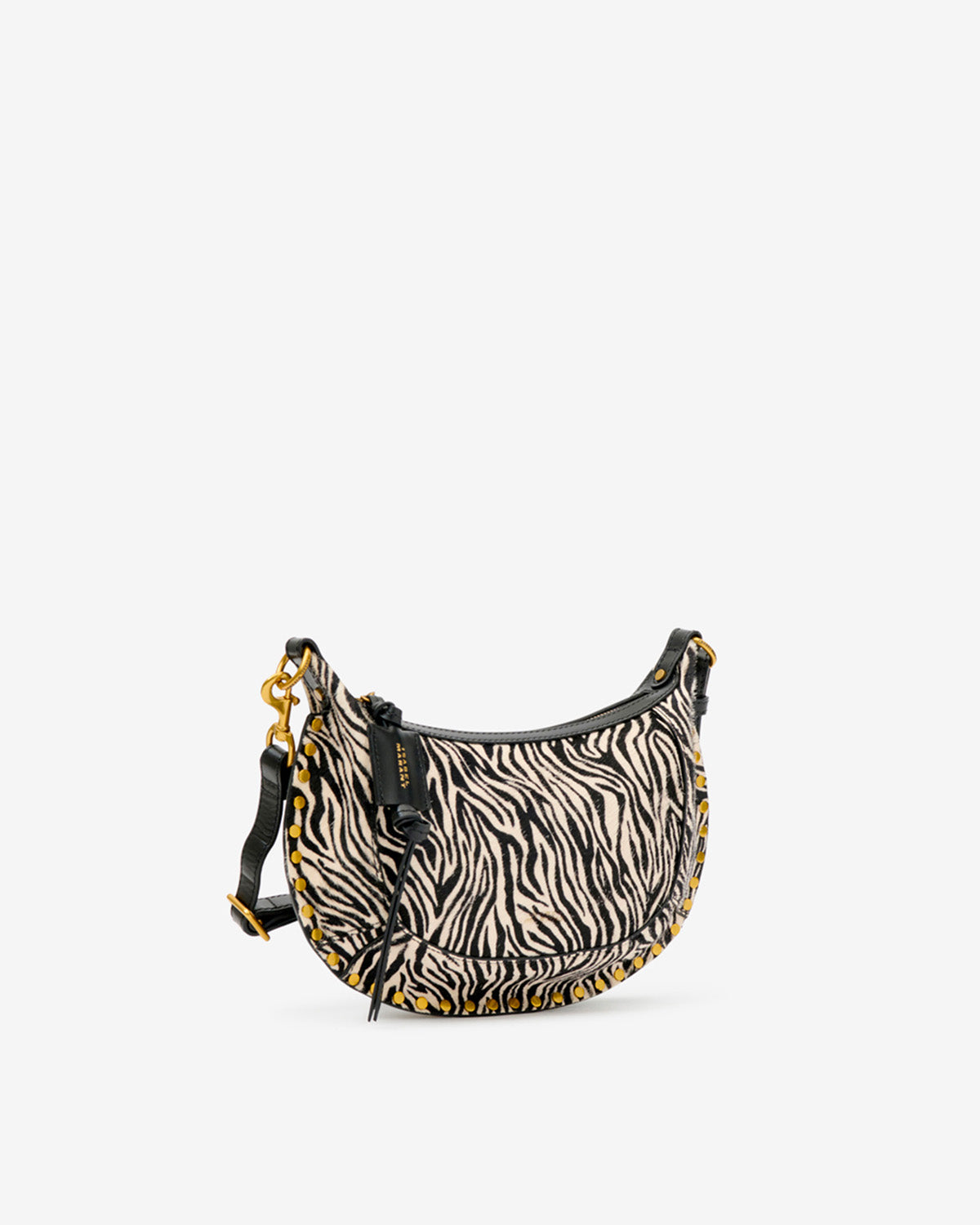 Sac Oskan Moon en cuir effet pony — Zèbre, vue 3 ; référence PP0003FAD4C20M20ZA