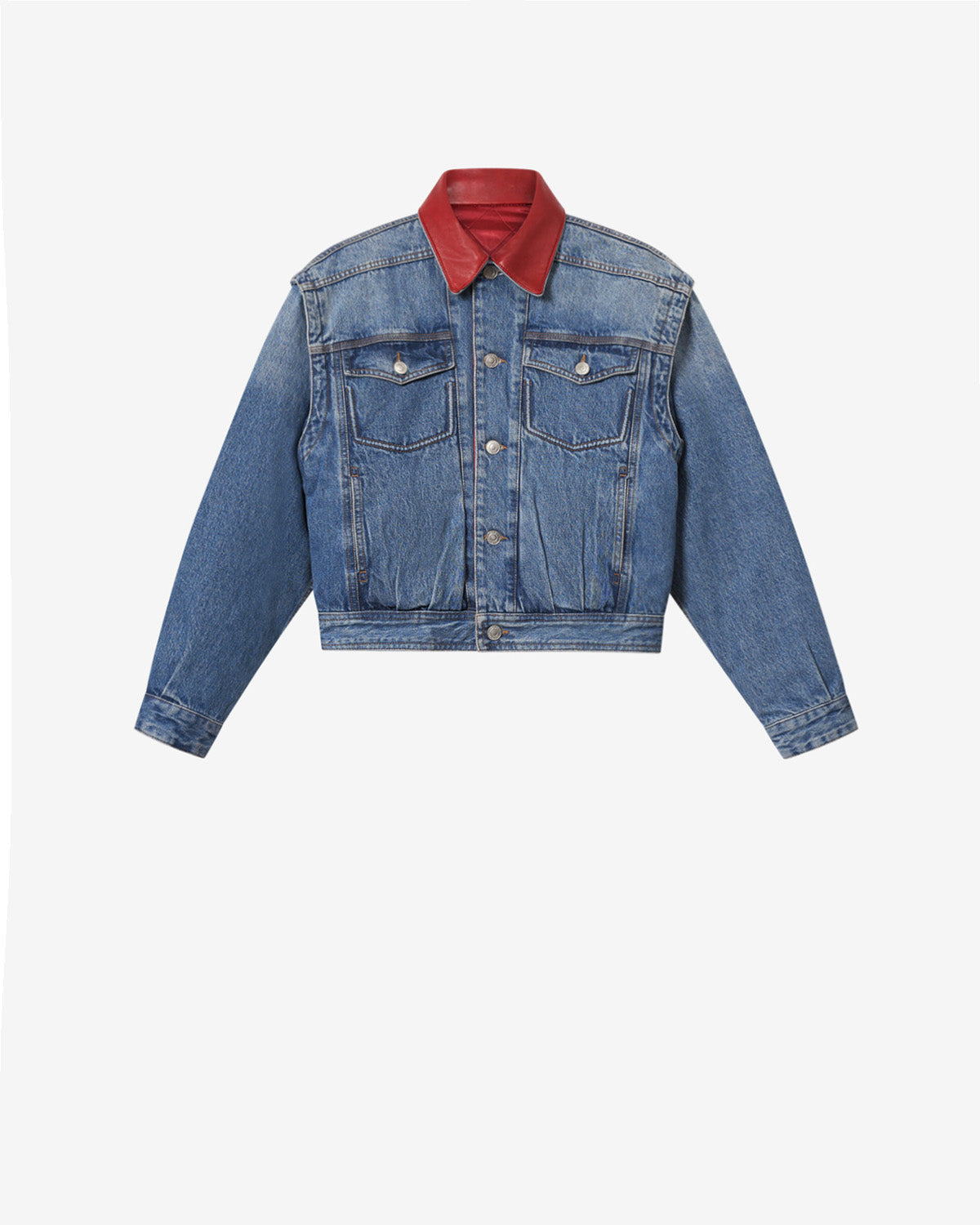 Veste Devyn en denim — Bleu, vue 3 ; référence VE0814FAD4H01I30BU