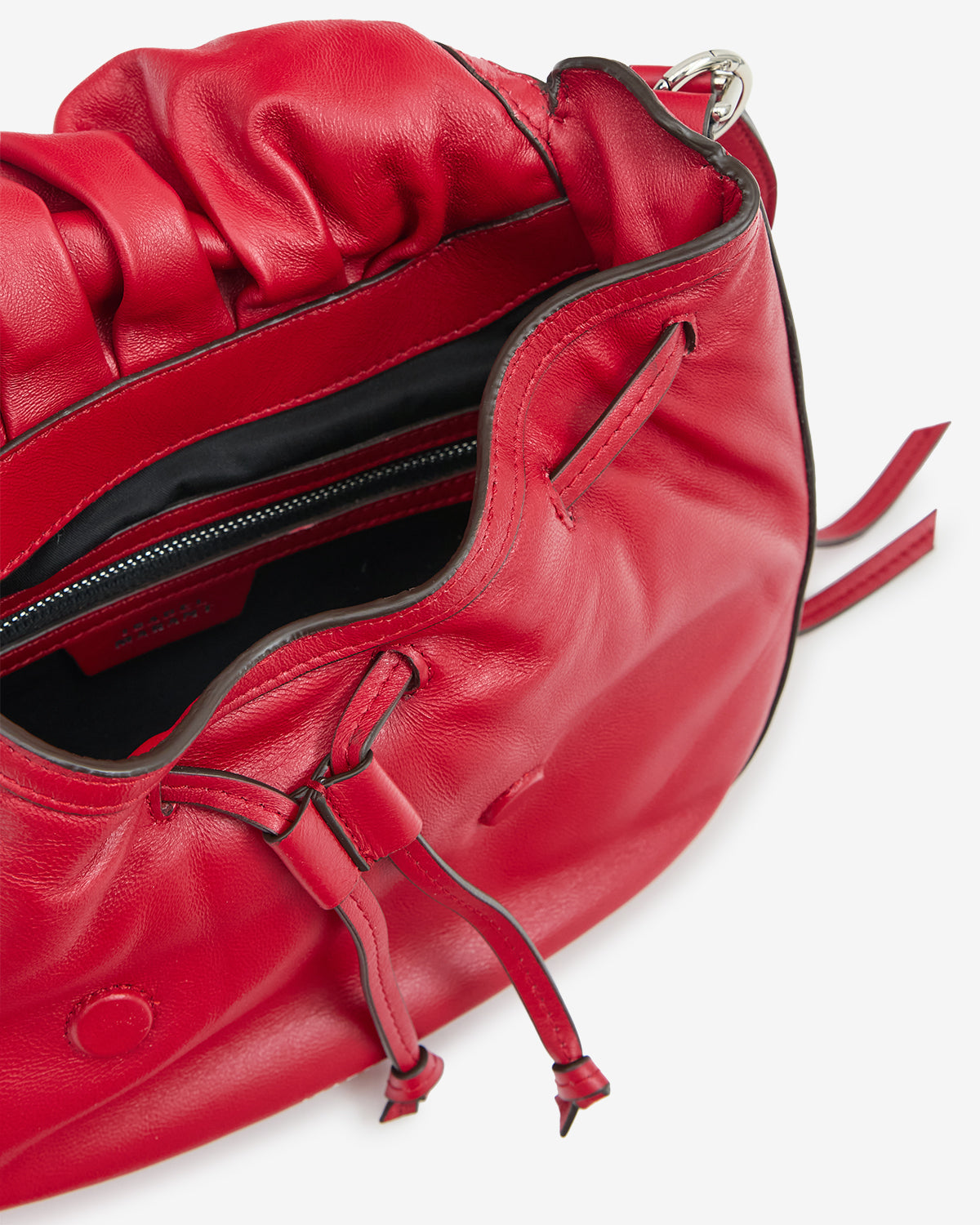 Sac Bolton en cuir — Rouge écarlate, vue 1 ; référence PP0515FCD4C14M70SR
