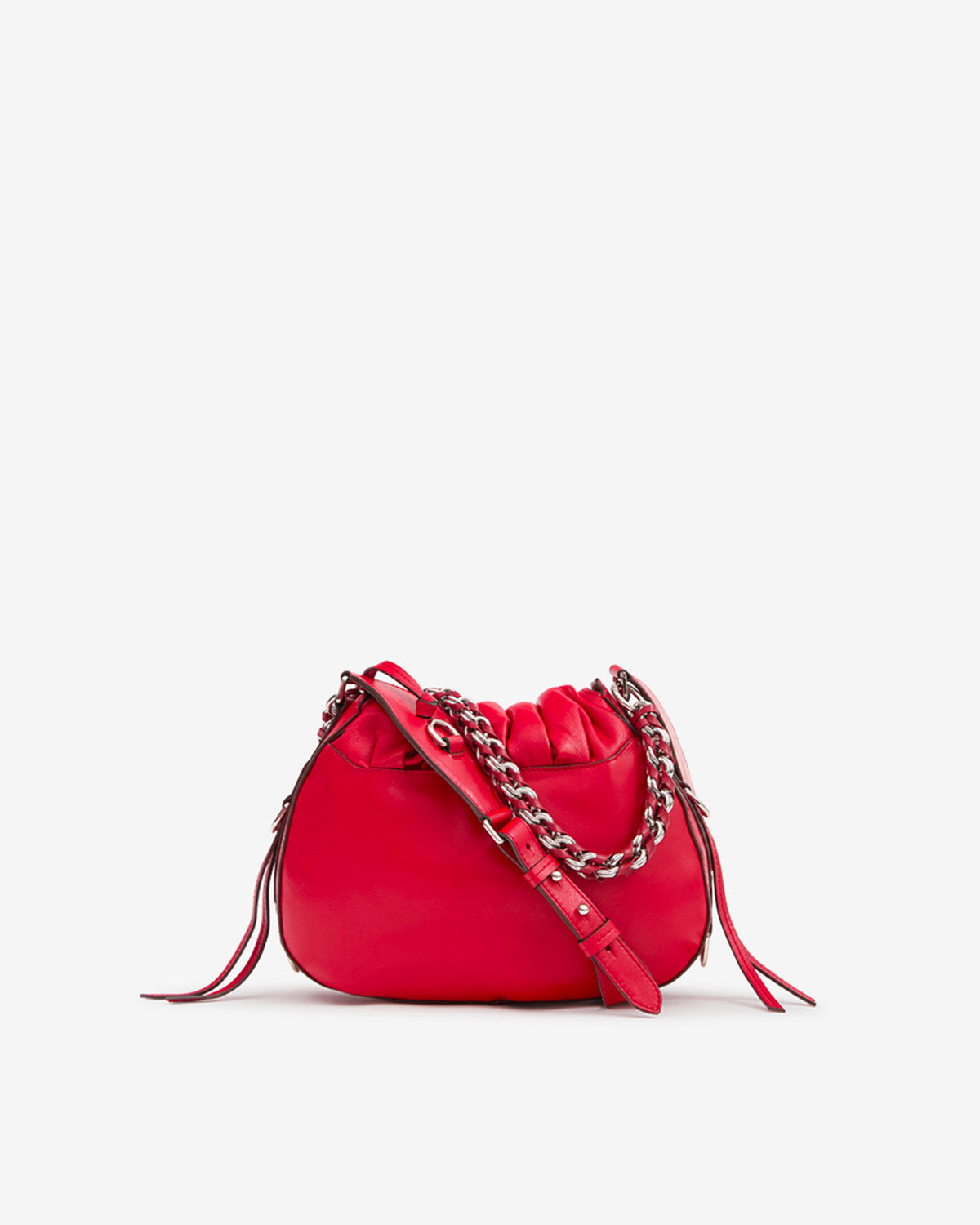 Sac Bolton en cuir — Rouge écarlate, vue 3 ; référence PP0515FCD4C14M70SR