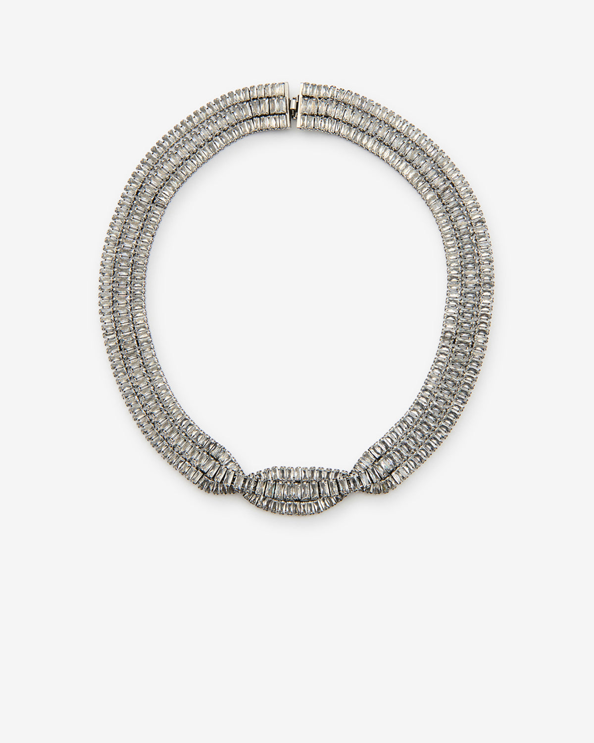 Collier ras du cou Cara — Argenté, vue 1 ; référence RC0092FAD4B05BTRSI