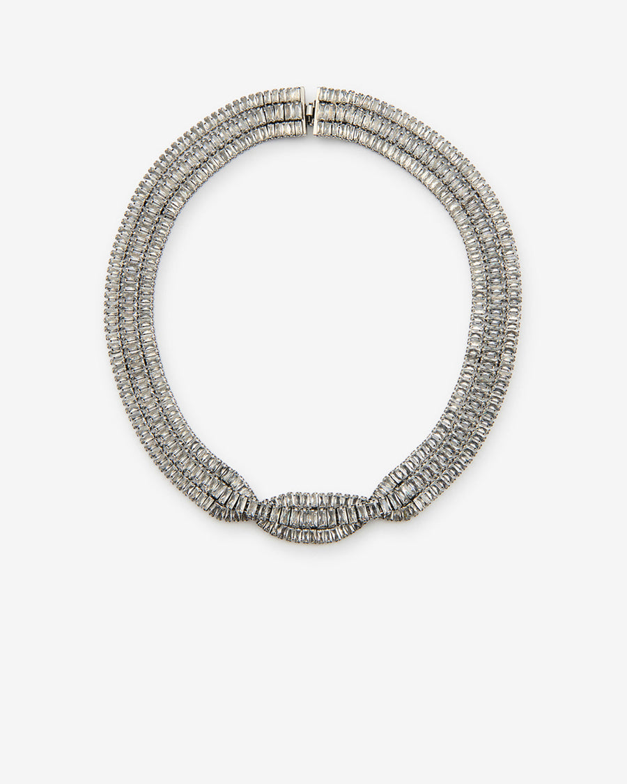 Collier ras du cou Cara — Argenté, vue 1 ; référence RC0092FAD4B05BTRSI