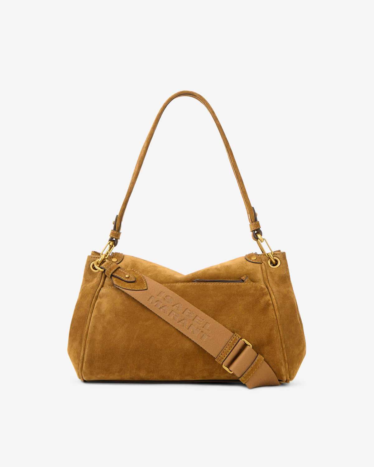 Sac Chany M en cuir velours — Cognac, vue 3 ; référence PP0516FAD4C36M50CO