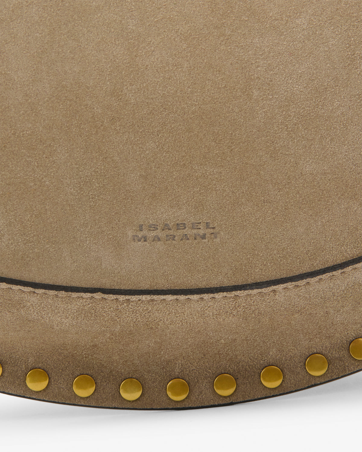 Sac Oskan Moon en cuir velours — Taupe fumé, vue 1 ; référence PP0003FAA3C32M50KT