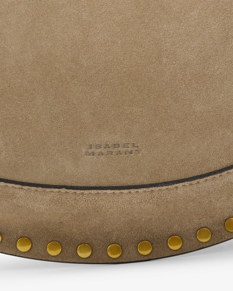 Sac Oskan Moon en cuir velours — Taupe fumé, vue 1 ; référence PP0003FAA3C32M50KT
