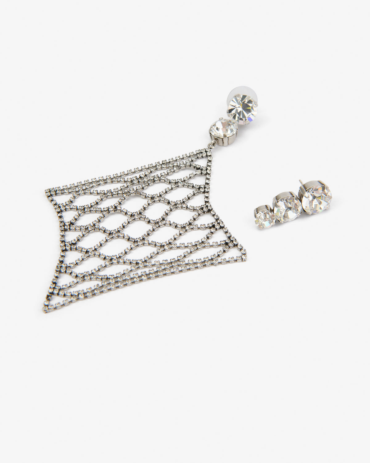 Boucles d'oreille Thalia — Argenté, vue 3 ; référence BL0324FAD4B06BTRSI