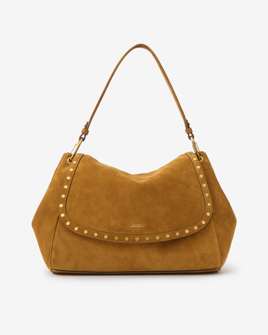 Sac Chany Xl en cuir velours — Cognac, vue 2 ; référence PP0517FAD4C36M50CO
