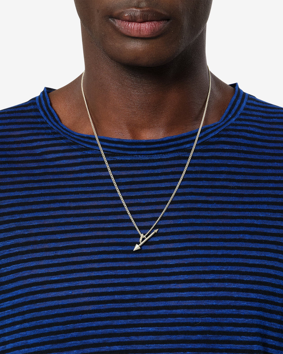 Collier Arrow — Argent, vue 2 ; référence CO0211HAD4B05T08SI