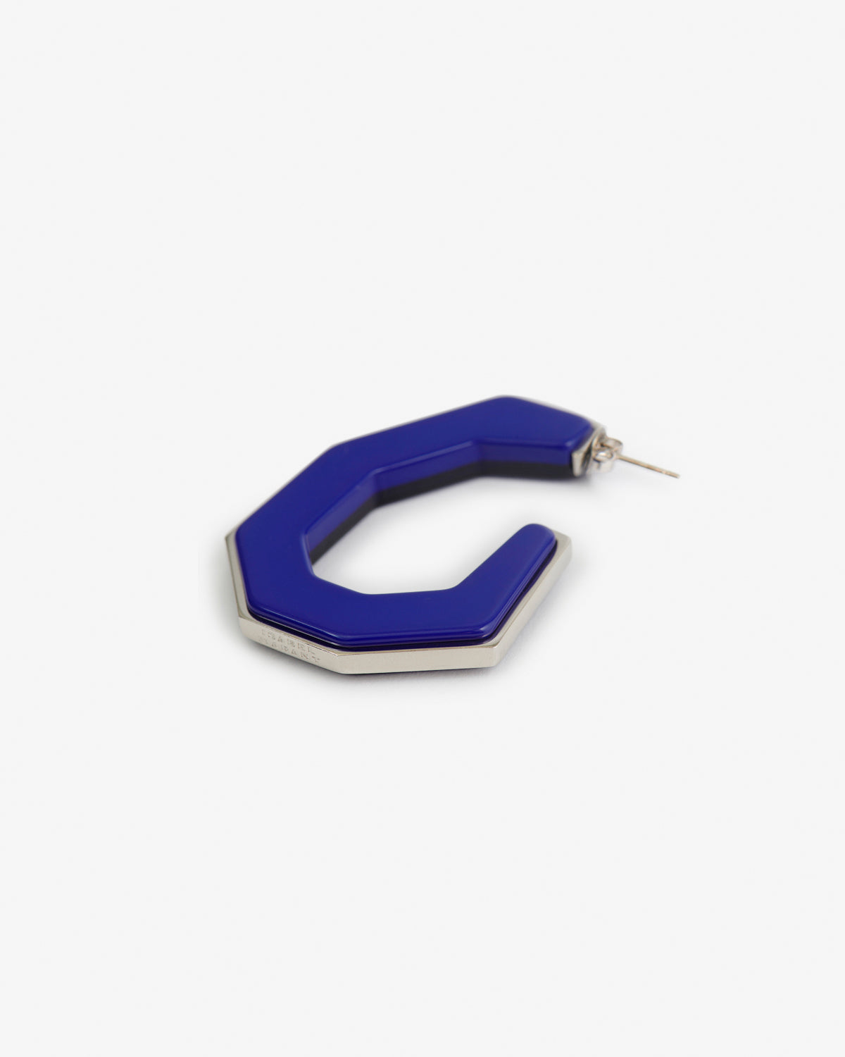 Boucles d'oreille Liu — Royalbleu-argenté, vue 1 ; référence BL0322FAD4B02BRBSI