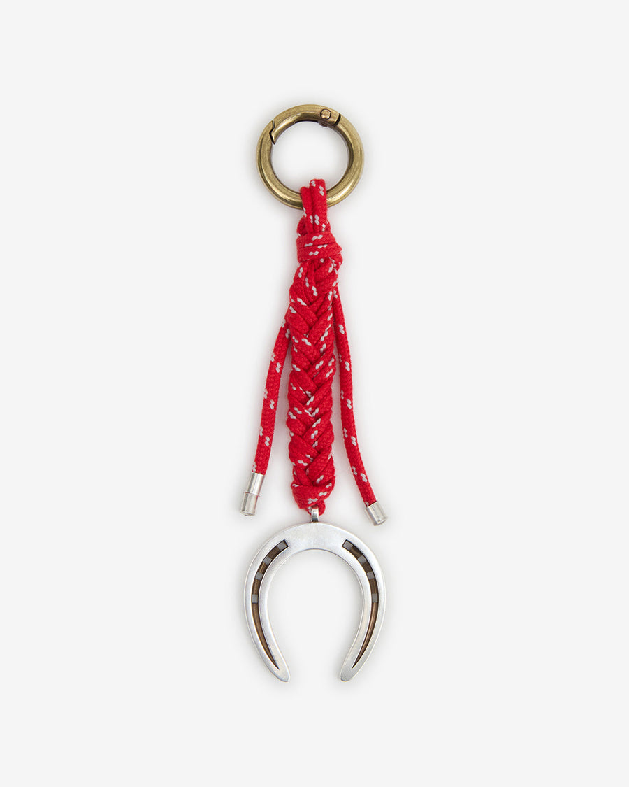 Porte-clés Charms — Rouge-argenté, vue 1 ; référence PC021BFAD4X02ARDSI