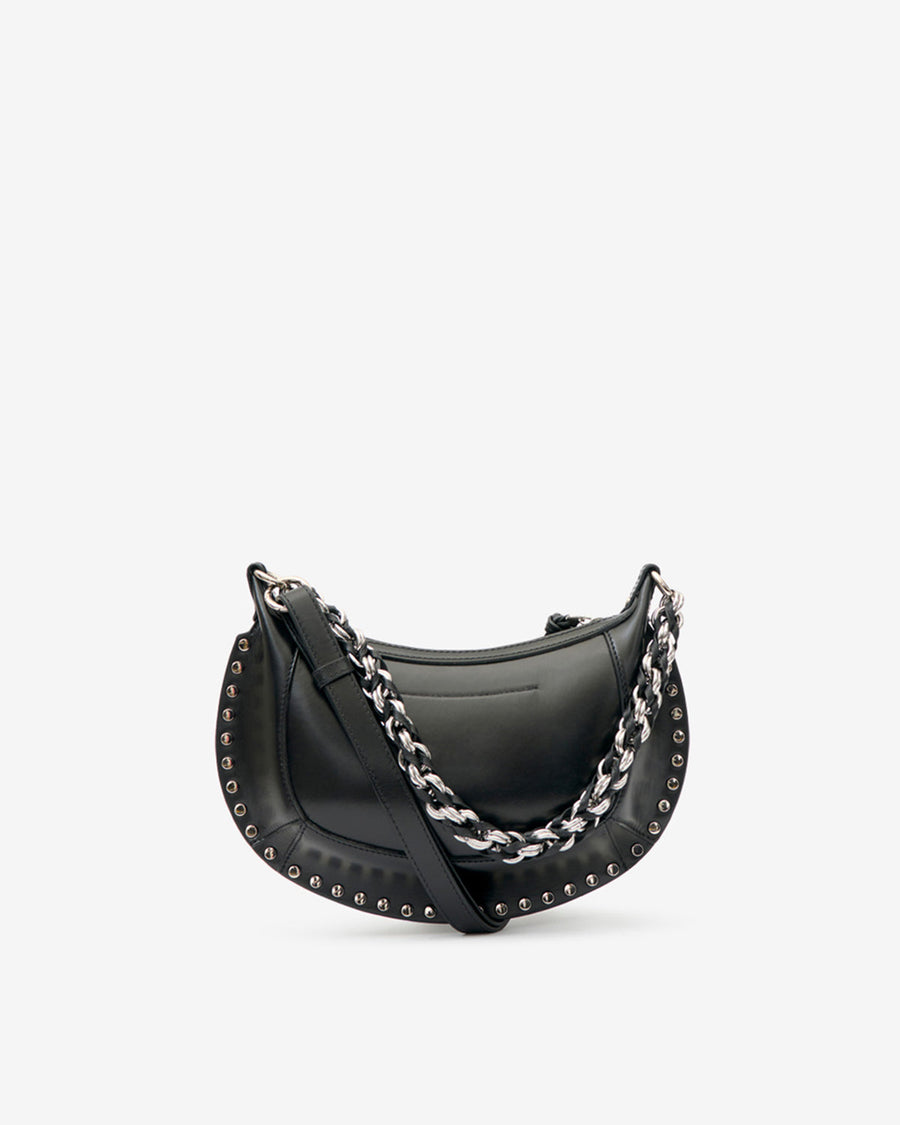 Sac Oskan Moon en cuir grainé — Noir et argenté, vue 2 ; référence PP0003FAD4C22MBKSI