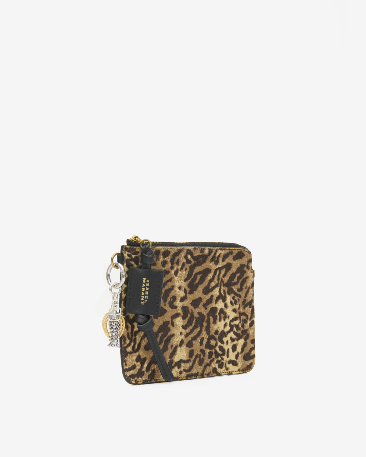 Pochette zippée Oskan Pony en cuir — Fauve, vue 1 ; référence MP0123FAD4C38M50FA