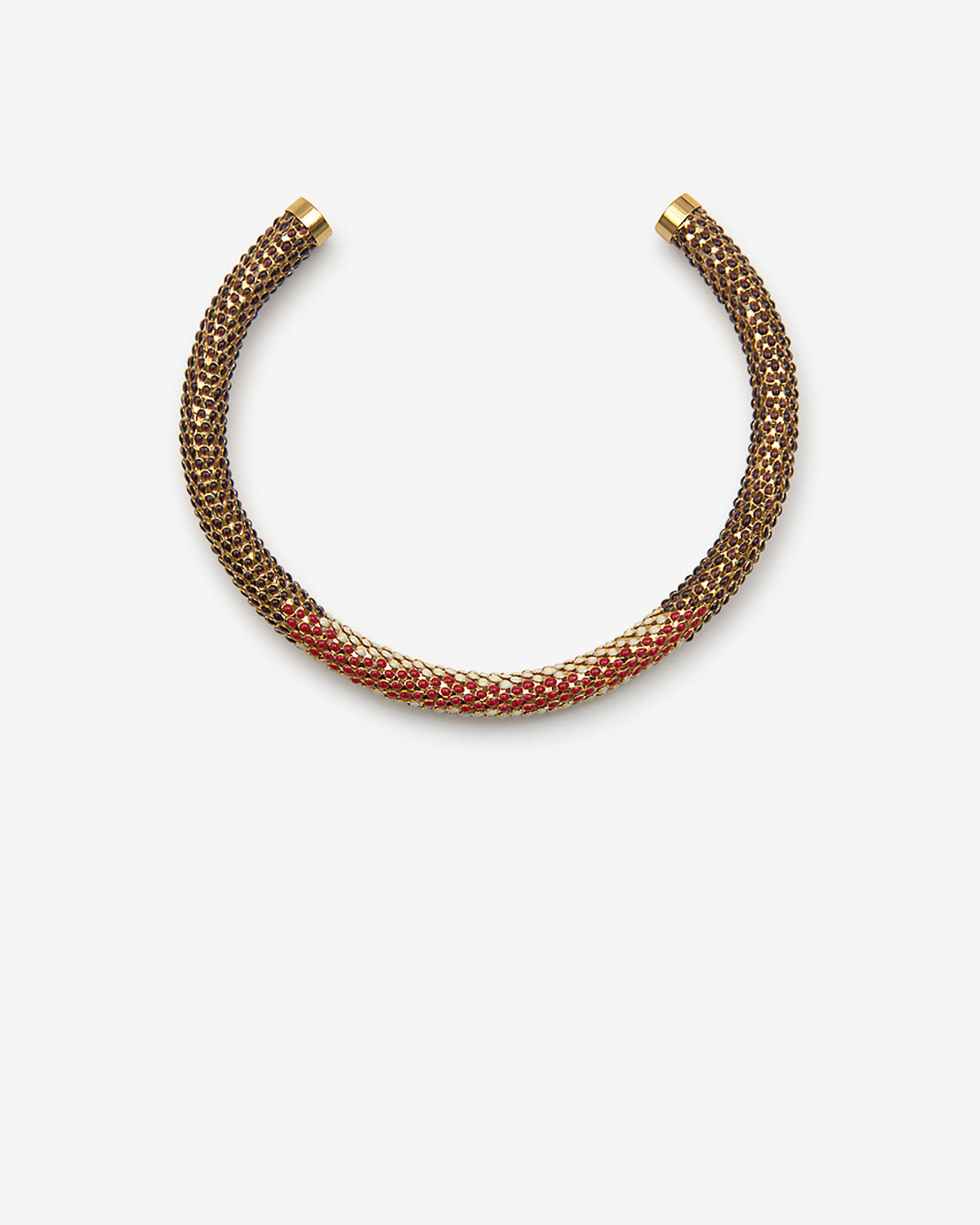 Collier ras du cou Doria — Rouge, vue 1 ; référence RC0093FAD4B12B70RD