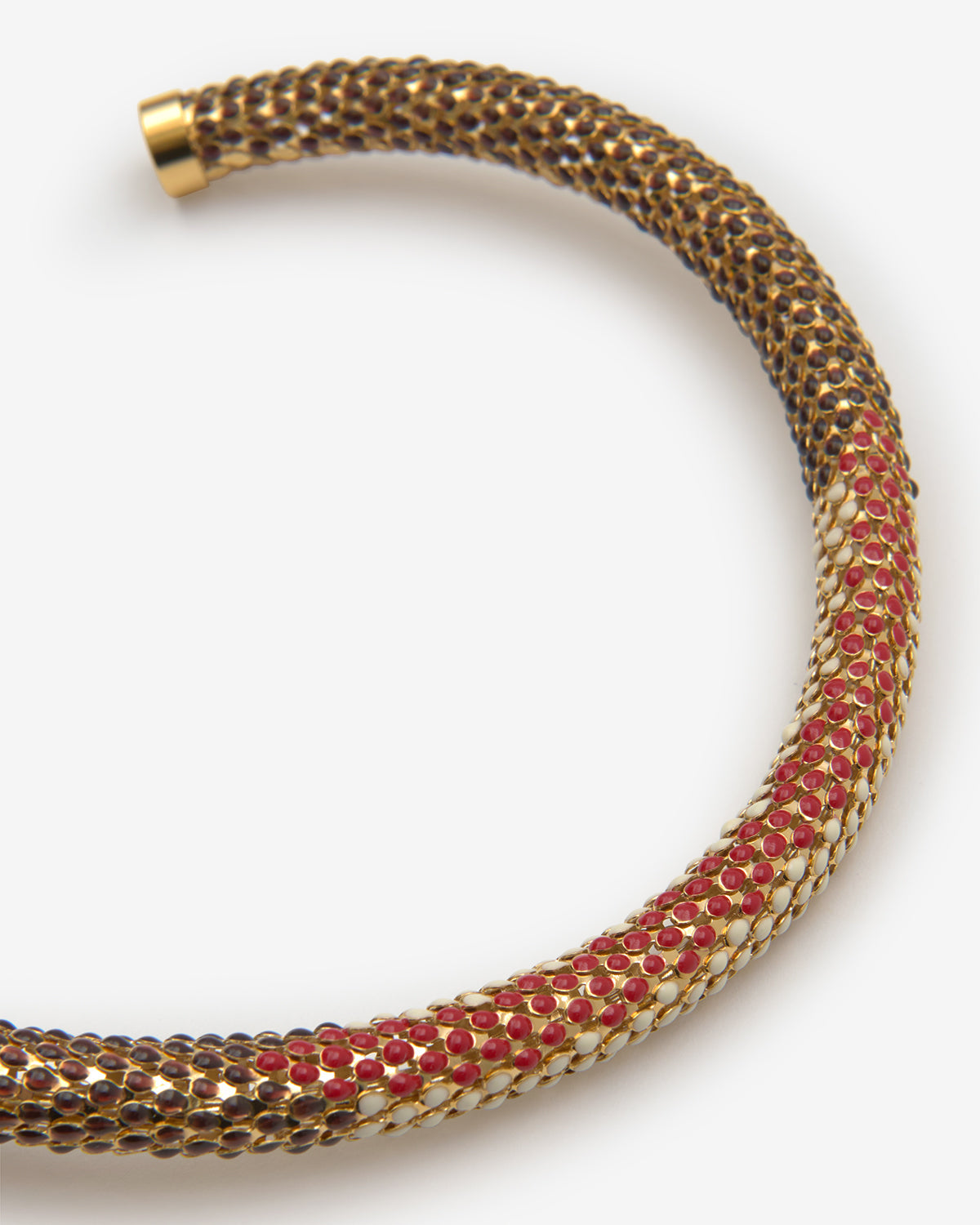Collier ras du cou Doria — Rouge, vue 2 ; référence RC0093FAD4B12B70RD