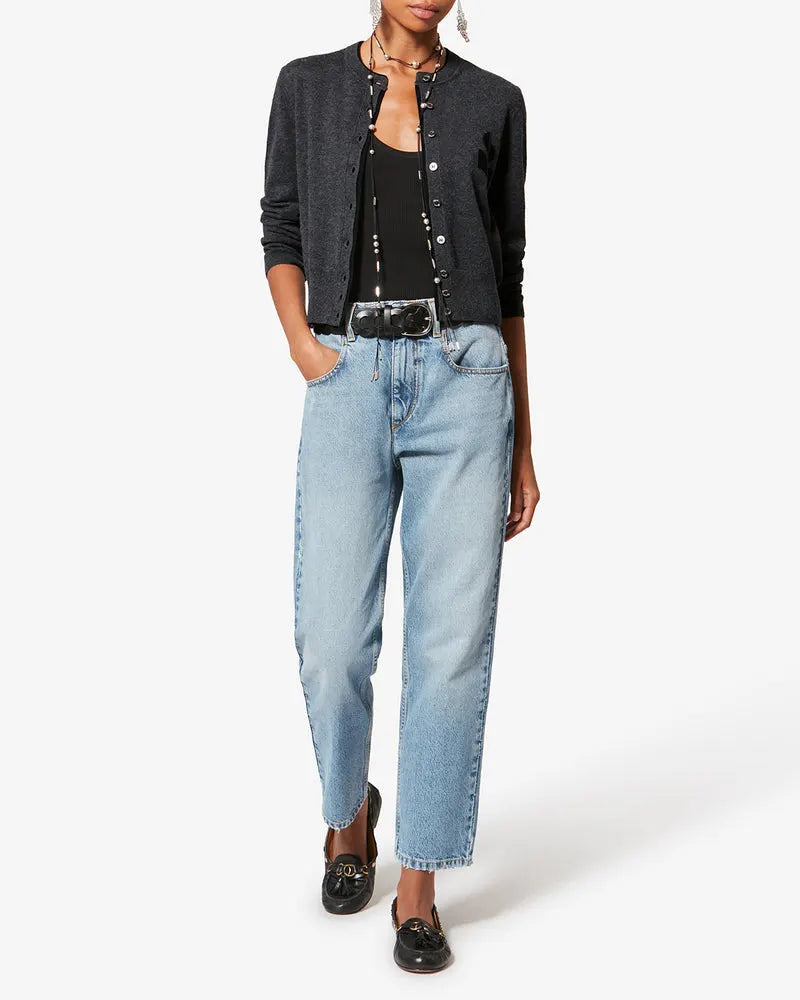 Cardigan Lona, Anthracite-noir, Marant Étoile — vue 2
