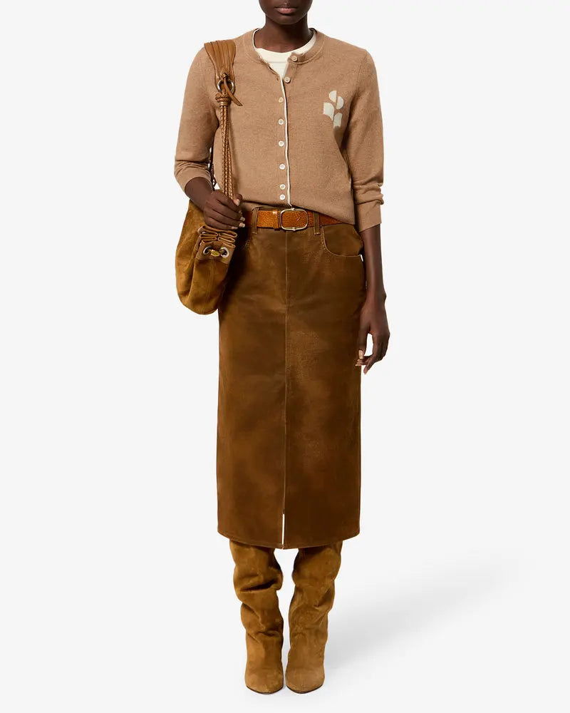 Cardigan Lona, Camel-gris clair, Marant Étoile — vue 2